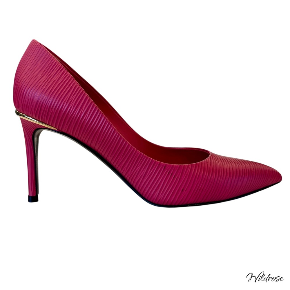 ✨ Louis Vuitton Dark Pink Epi Leather Eyeline Pumps | Size 35 ✨